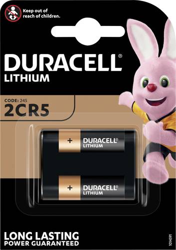 Duracell 2 CR 5 Fotobatterie 2CR5 Lithium 1400 mAh 6V 1St. von Duracell