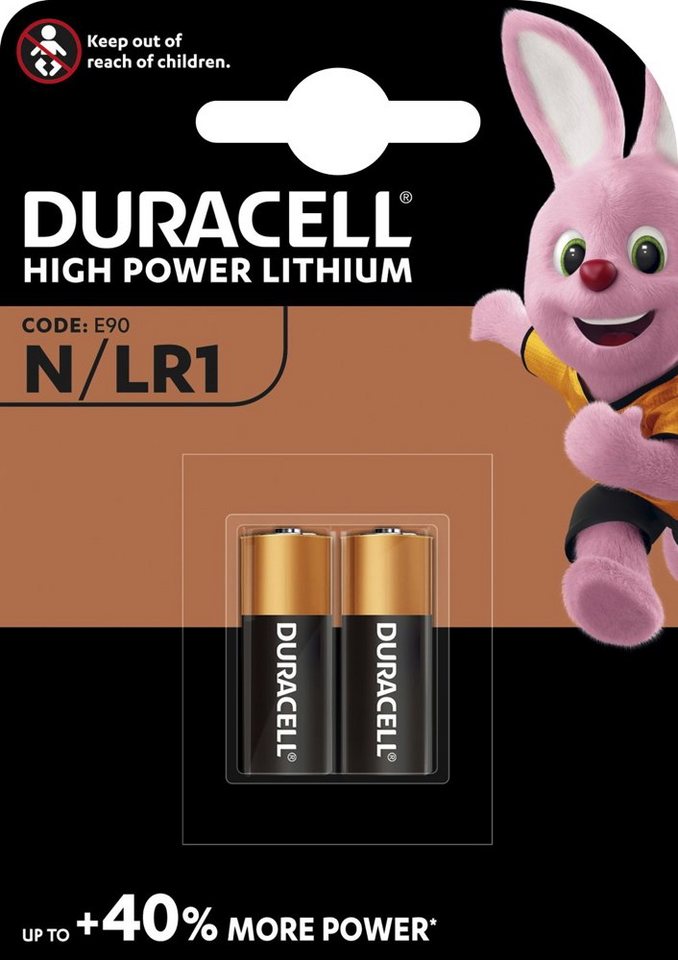 Duracell 2 Duracell LR1 / N / MN9100 Alkaline Knopfzelle im 2er Blister Knopfzelle Duracell 2 Duracell LR1 / N / MN9100 Alkaline Knopfzelle im 2er Blister Knopfzelle von Duracell
