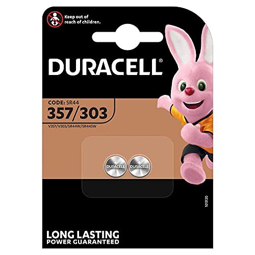 Duracell - 2 Pfähle Silber Oxid Typ 357/303, 1,5 V von Duracell