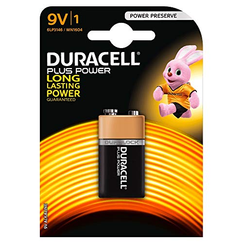 Duracell 2 x Plus Power 9V MN1604 Alkaline E-Block 6LP3146 Transistor von Duracell