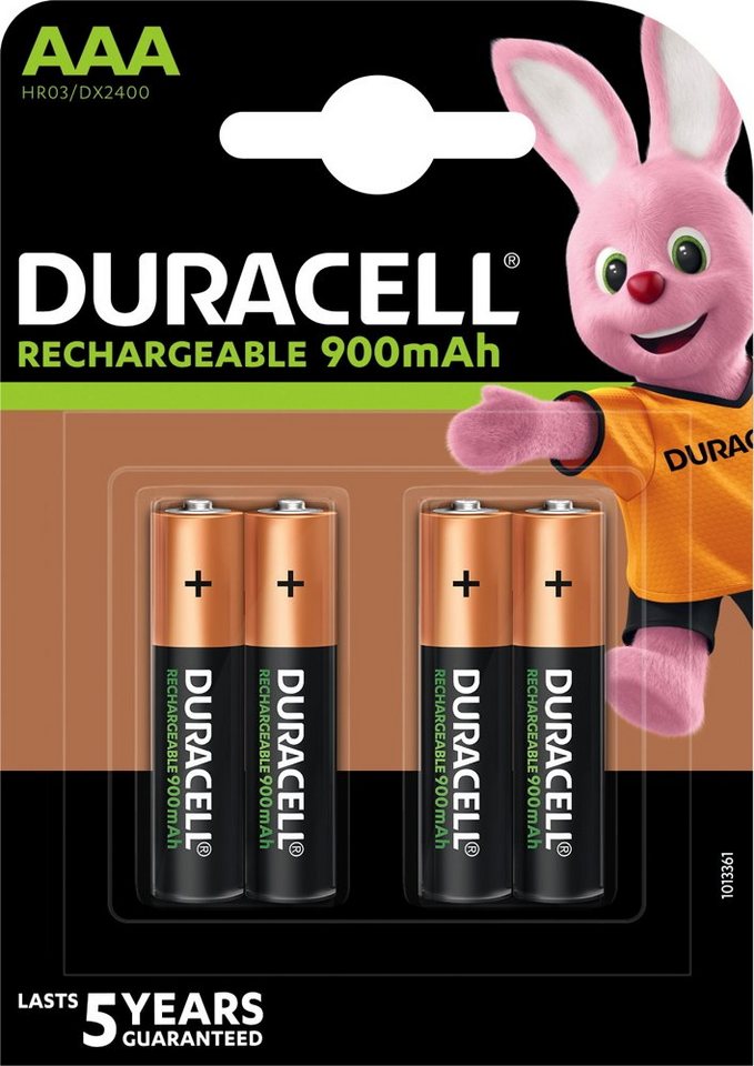 Duracell 4 Duracell Akku AAA 900mAh Nickel-Metall-Hydrid im 4er Blister Akkupacks Duracell 4 Duracell Akku AAA 900mAh Nickel-Metall-Hydrid im 4er Blister Akkupacks von Duracell