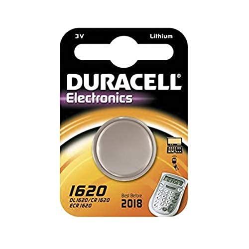 Duracell 5000394030367 DL1620 3V Lithium Knopfzellenbatterie 1-er Pack metallic von Duracell