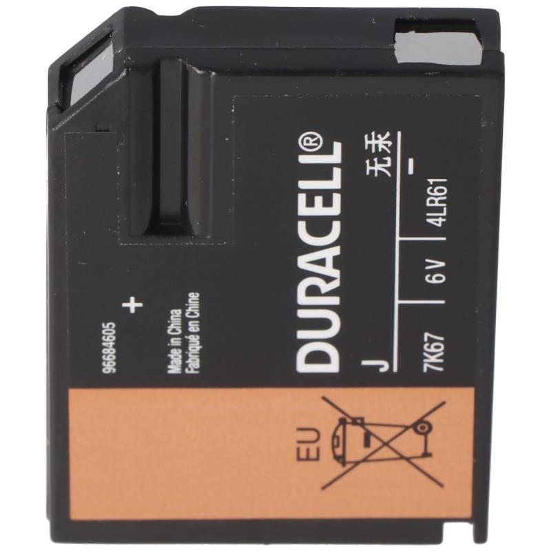 Duracell 7K67 Batterie Flatpack 4LR61 Alkaline Batterie 6 Volt, V4918, V4018, 5000394767102 von Duracell