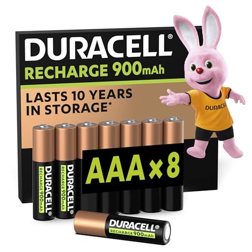 Duracell Akku AAA, wiederaufladbare Batterien AAA, 8 Stück, Unsere Nr. 1 - längste Haltbarkeit pro Aufladung, vorgeladen [Amazon exclusive] von Duracell