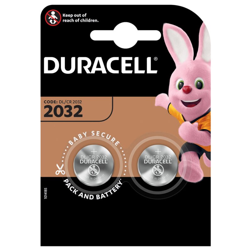 Duracell Batterie Lithium-Knopfzelle CR2032 Lithium 3V 2er Blister Duracell Batterie Lithium-Knopfzelle CR2032 Lithium 3V 2er Blister von Duracell
