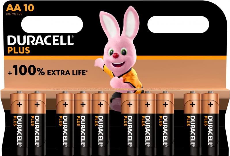 Duracell Batterie Plus NEW - AA (MN1500/LR06) Mignon 10St. (163553) von Duracell