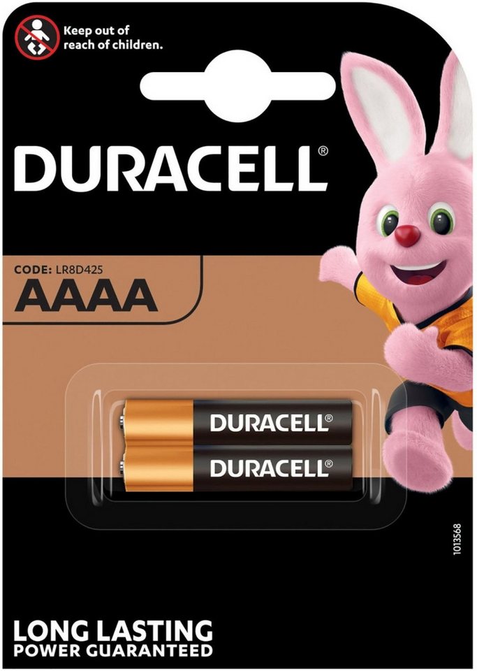 Duracell Batterie Ultra Mini AAAA VE=2 Stück Batterie von Duracell