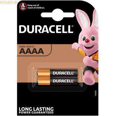 Duracell Batterie Ultra Mini AAAA VE=2 Stück Duracell Batterie Ultra Mini AAAA VE=2 Stück von Duracell