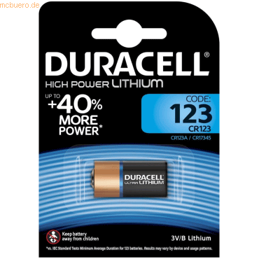 Duracell Batterie Ultra Photo CR123A Duracell Batterie Ultra Photo CR123A von Duracell