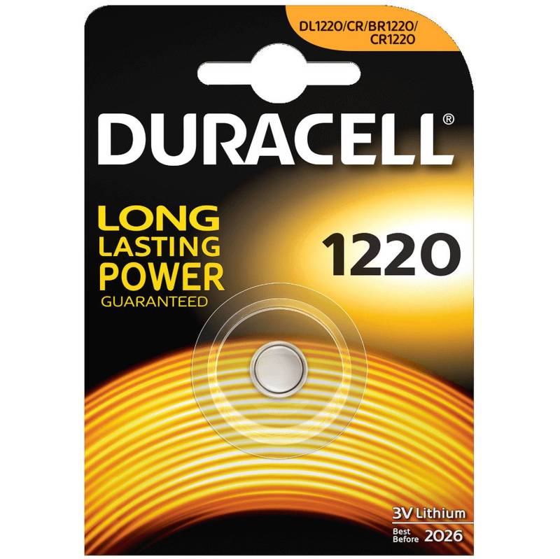 Duracell CR1220 / DL1220 CR1220 Lithium-Knopfzelle von Duracell
