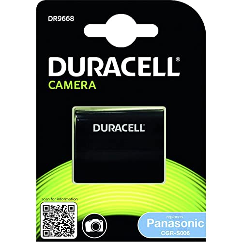 Duracell DR9668 Li-Ion Kamera Ersetzt Akku für CGA-S006E/1B von Duracell