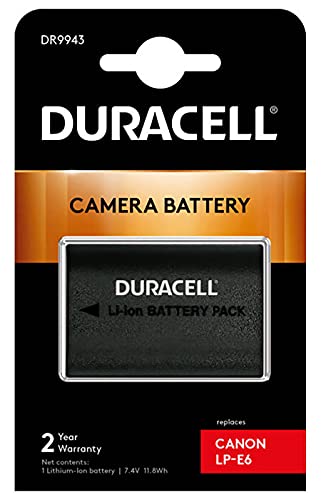 Duracell DR9943 Li-Ion Kamera Ersetzt Akku für LP-E6 von Duracell