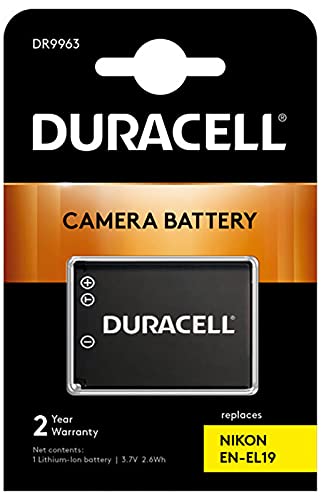 Duracell DR9963 Li-Ion Kamera Ersetzt Akku für EN-EL19, Schwarz von Duracell