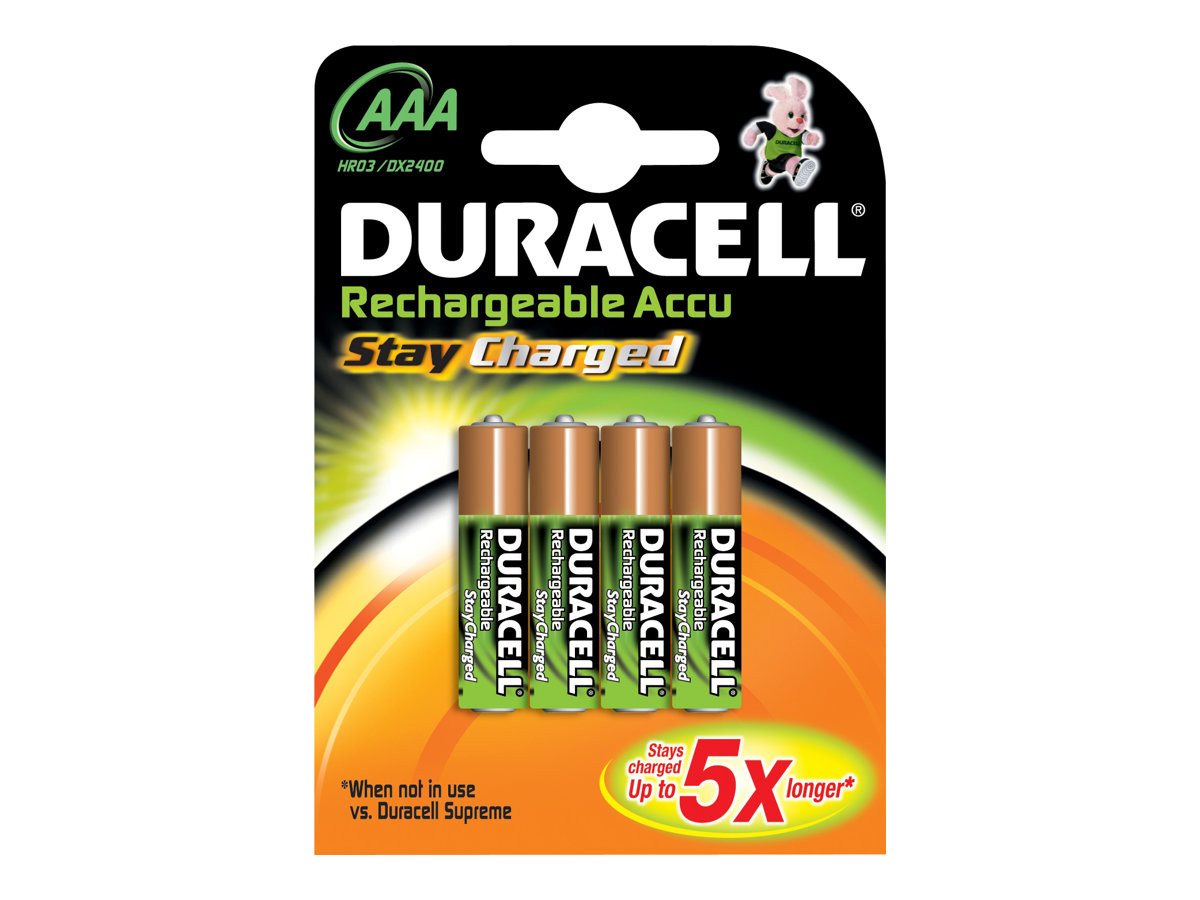 Duracell DURACELL Akku Duracell StayCharged Micro AAA 800mAH 4St. Batterie Duracell DURACELL Akku Duracell StayCharged Micro AAA 800mAH 4St. Batterie von Duracell