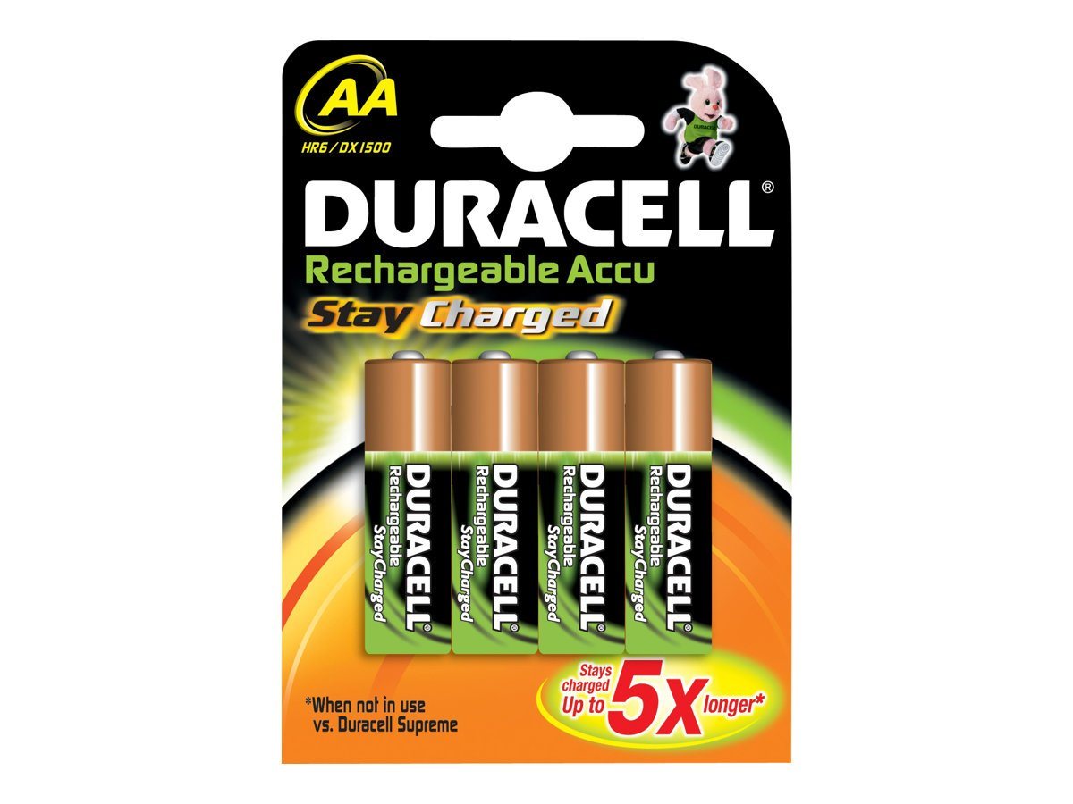 Duracell DURACELL Akku NiMH AA 1,2V StayCharged (HR06) 2400mAh *Duracell* 4e... Batterie von Duracell