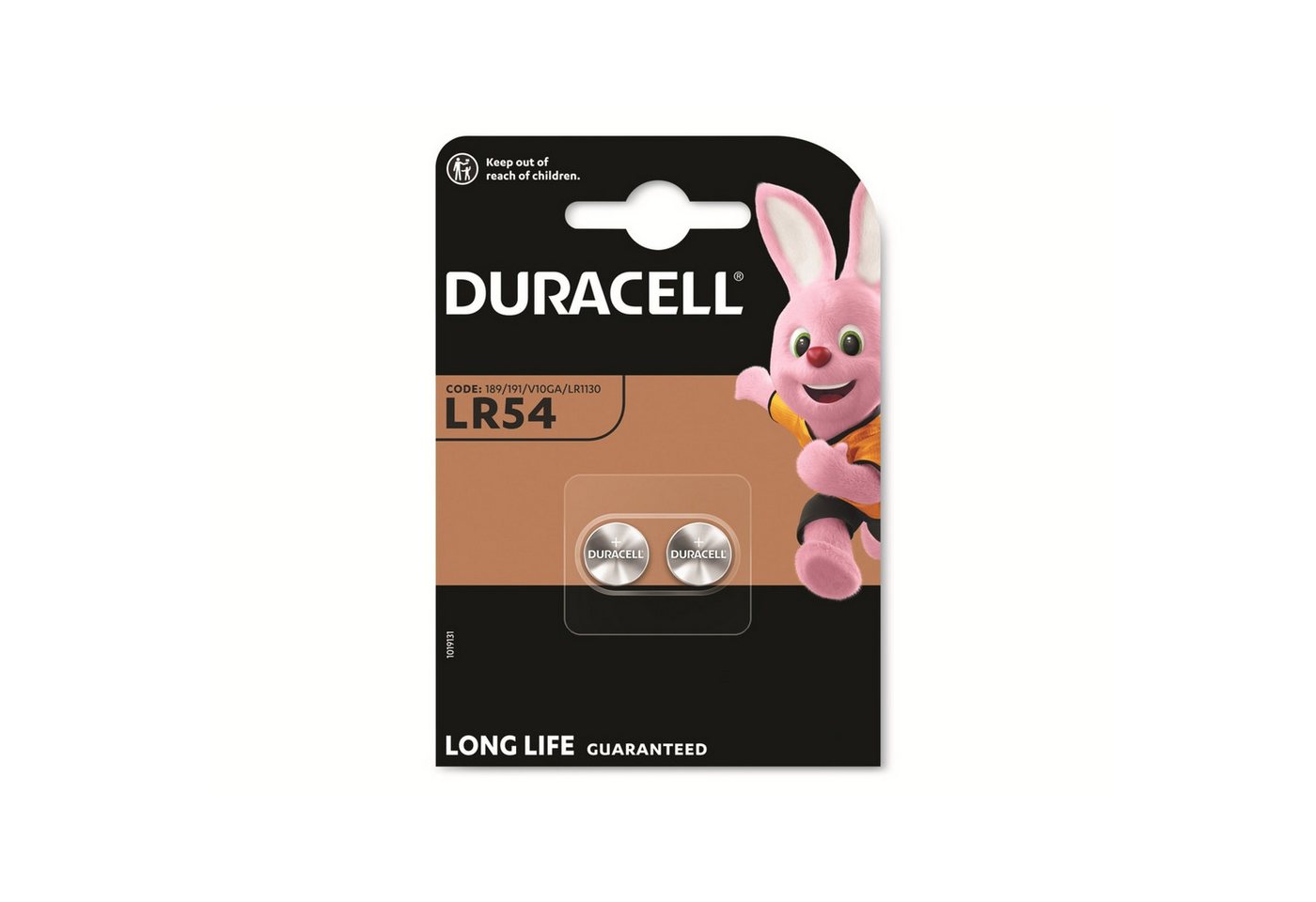 Duracell DURACELL Alkaline-Knopfzelle LR54, V10GA, 1.5V Knopfzelle von Duracell