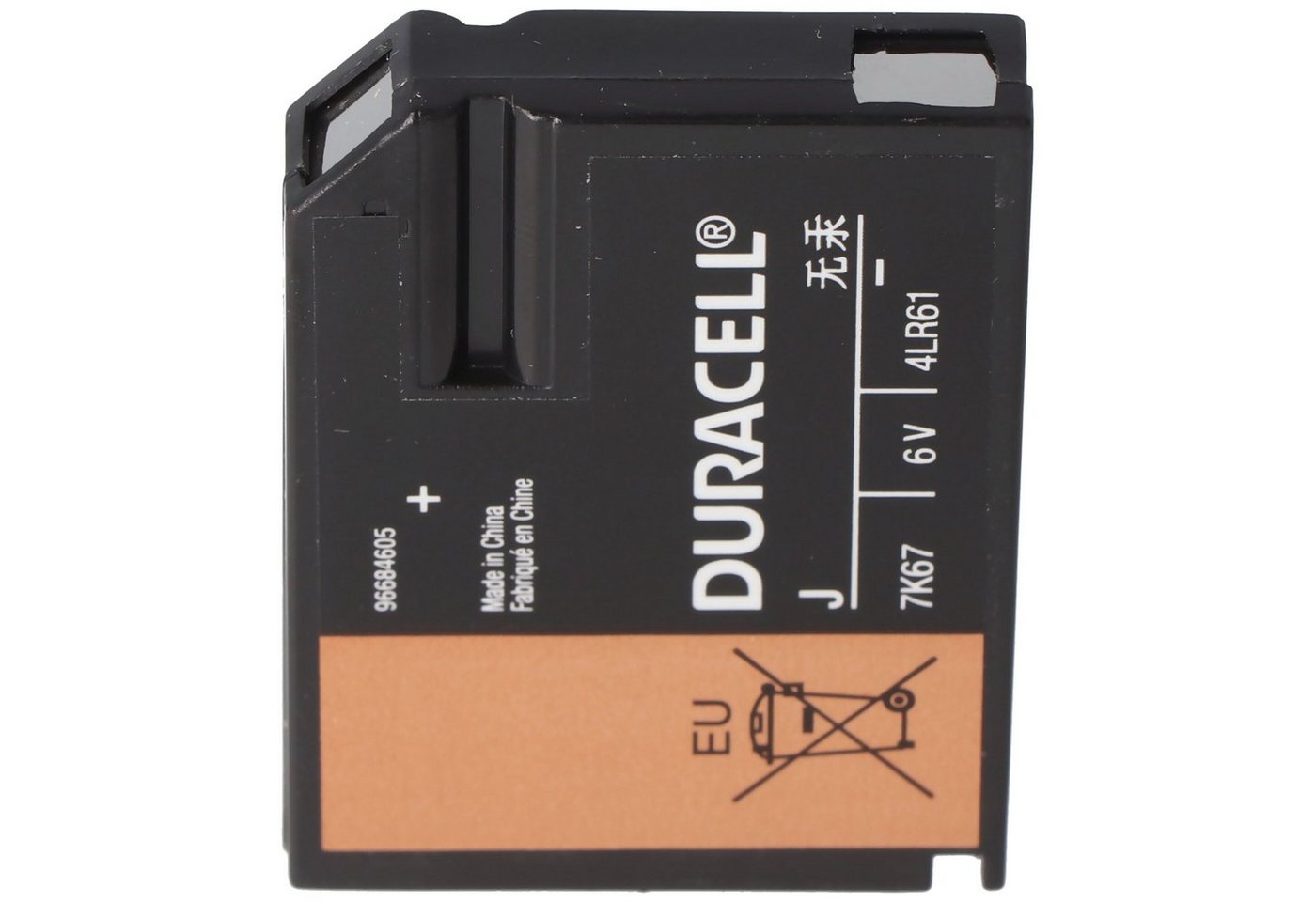 Duracell Duracell 7K67 Batterie Flatpack 4LR61 Alkaline Batterie 6 Volt, V4918 Batterie, (6,0 V) von Duracell