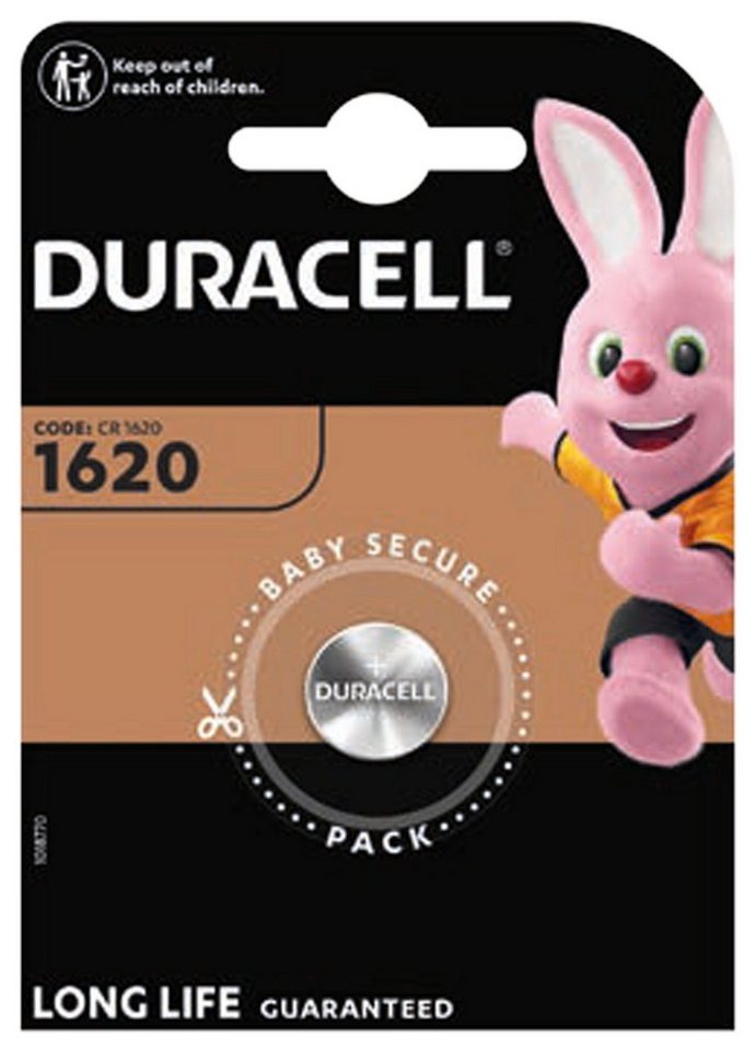 Duracell Duracell CR1620 Lithium Batterie Batterie, (3,0 V) von Duracell