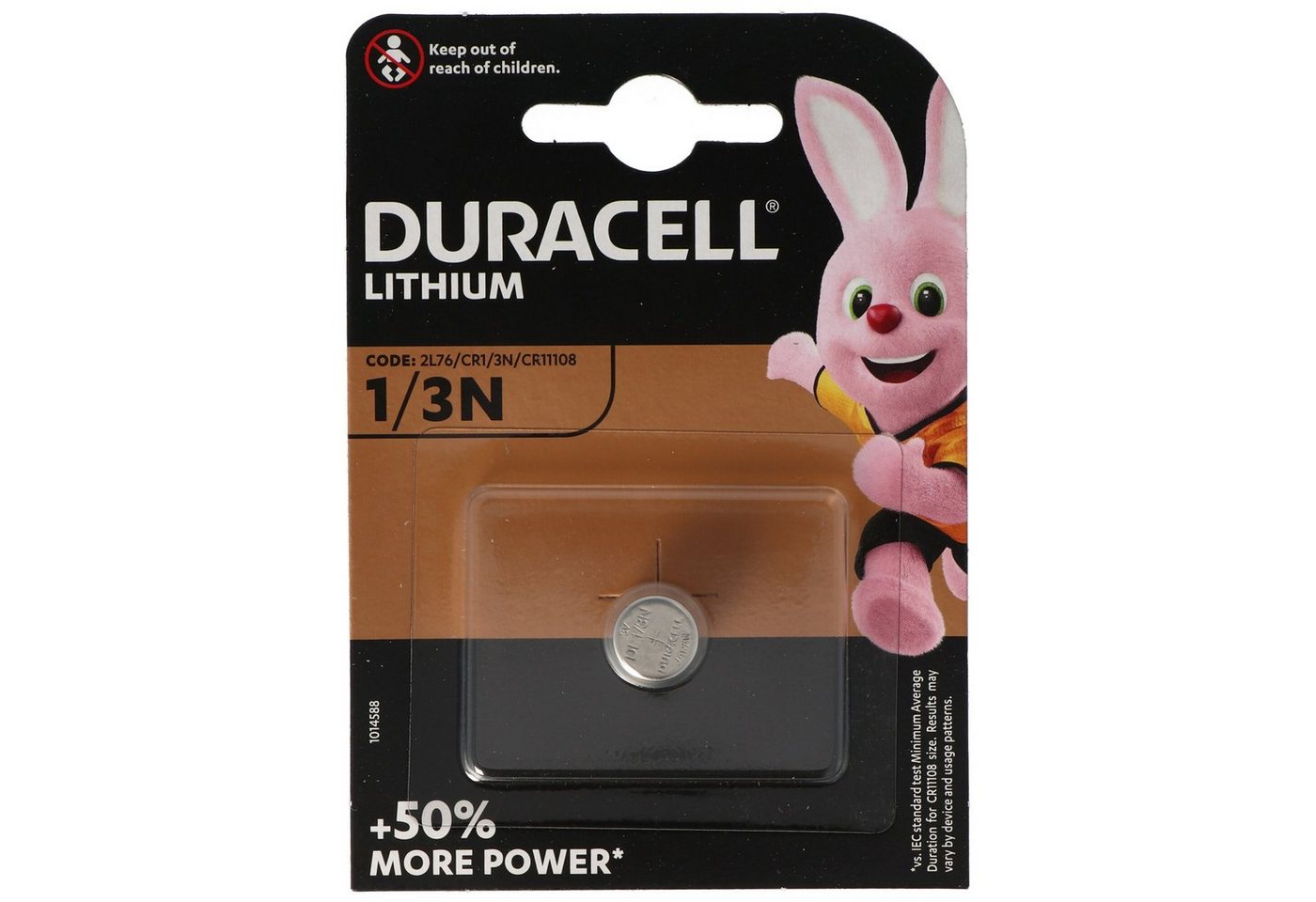 Duracell Duracell DL1/3N Photo Lithium Batterie CR1/3N, 2L76, CR-1/3 N, CR1110 Batterie, (3,0 V) von Duracell