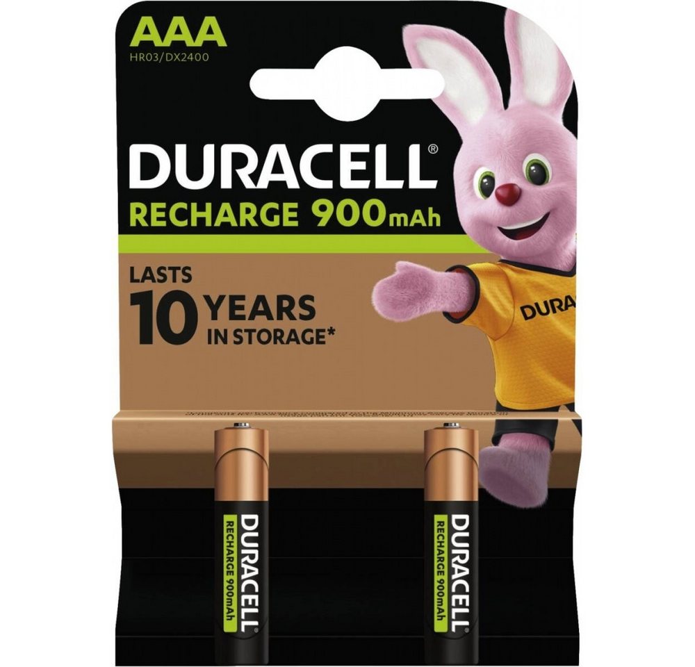 Duracell Duracell HR03 Recharged UltraAAA 850mAh Akkus 2er Blister Batterie, Hohe Kapazität von 850mAh Duracell Duracell HR03 Recharged UltraAAA 850mAh Akkus 2er Blister Batterie, Hohe Kapazität von 850mAh von Duracell