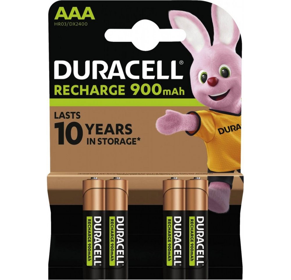 Duracell Duracell HR03 StayCharged 800mAh 4er Blister Akkus Handy-Akku Duracell HR03 StayCharged Accu 800mAh 4er Blister (1,2 Volt V), Vorgeladene Ni-MH Micro-Akkus von Duracell