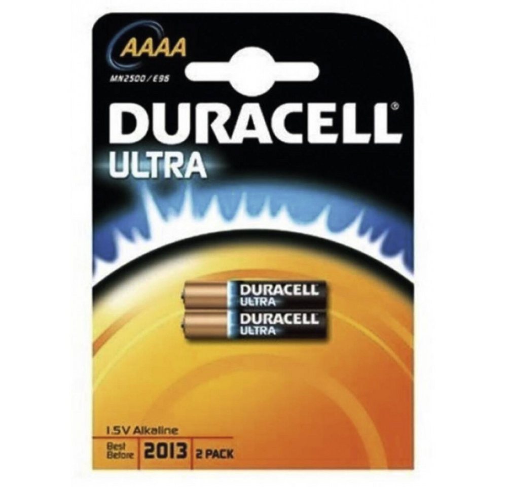 Duracell Duracell MN 2500 Ultra Mini 2er Blister Batterien. Akku Duracell MN 2500 Ultra Mini 2er Blister (1.5 Volt V), Mini-Batterie (AAAA) mit Alkali-Technologie von Duracell