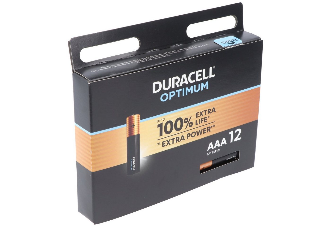 Duracell Duracell Optimum AAA Mignon Alkaline-Batterien, 1.5V LR03 MX2400, 12e Batterie von Duracell