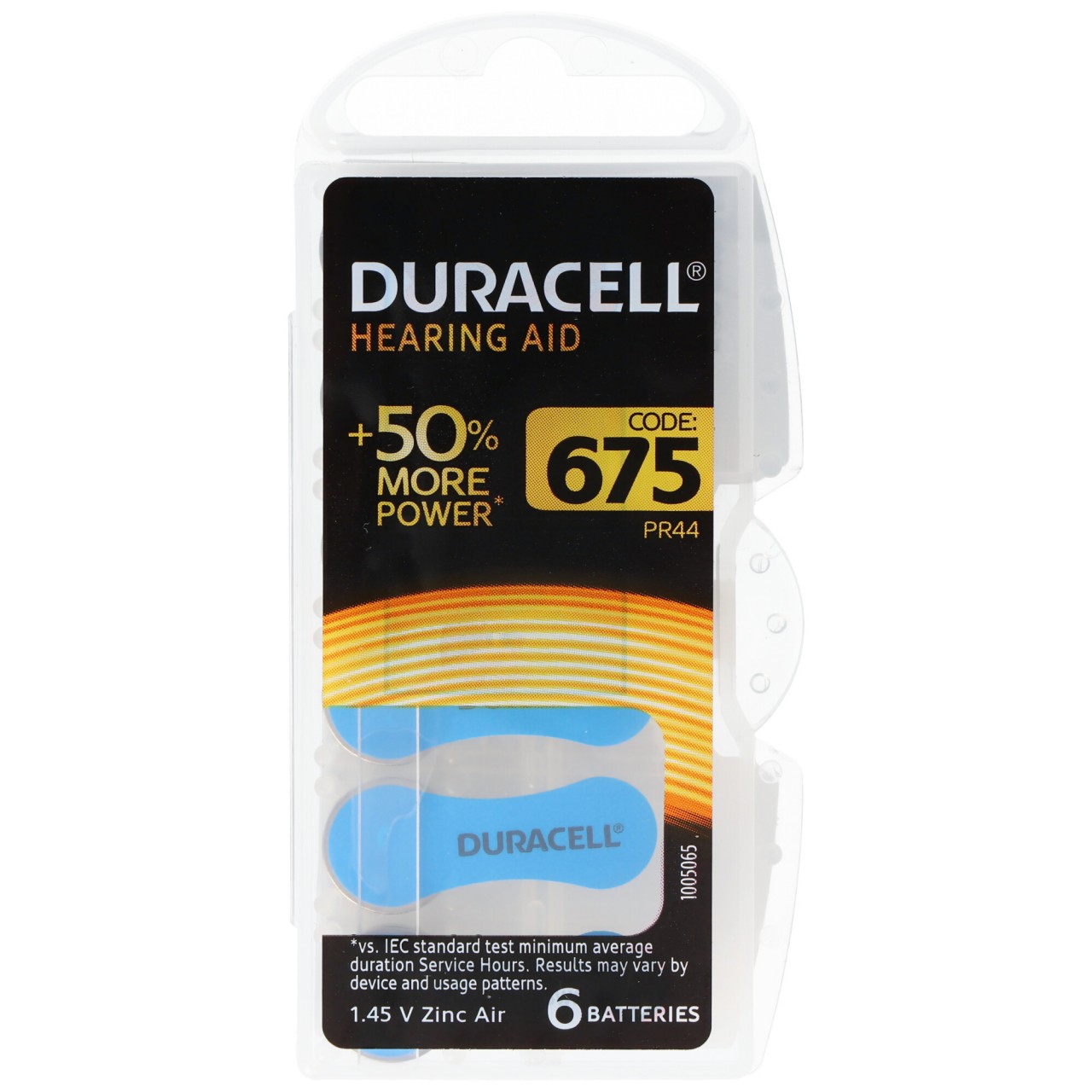 Duracell Hörgerätebatterie 675, IEC PR44 Zink Air Batterien 6 Stück in Kunststoffbox Duracell Hörgerätebatterie 675, IEC PR44 Zink Air Batterien 6 Stück in Kunststoffbox von Duracell
