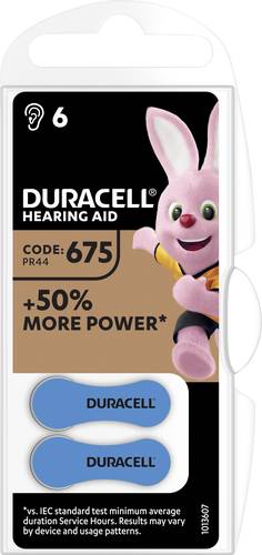Duracell Hörgerätebatterie ZA 675 1.45V 6 St. 630 mAh Zink-Luft 675AC Duracell Hörgerätebatterie ZA 675 1.45V 6 St. 630 mAh Zink-Luft 675AC von Duracell