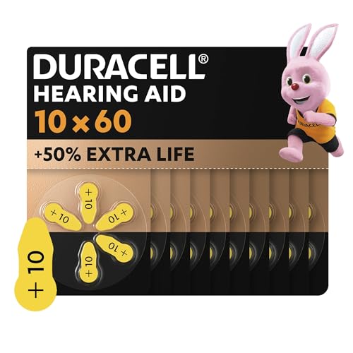 Duracell Hörgerätebatterien Größe 10, 60er Pack [Amazon exclusive] von Duracell