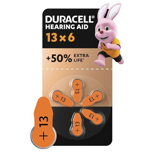 Duracell Hörgerätebatterien Größe 13, 6er Pack von Duracell