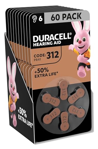 Duracell Hörgerätebatterien Größe 312, 60er Pack [Amazon exclusive] von Duracell