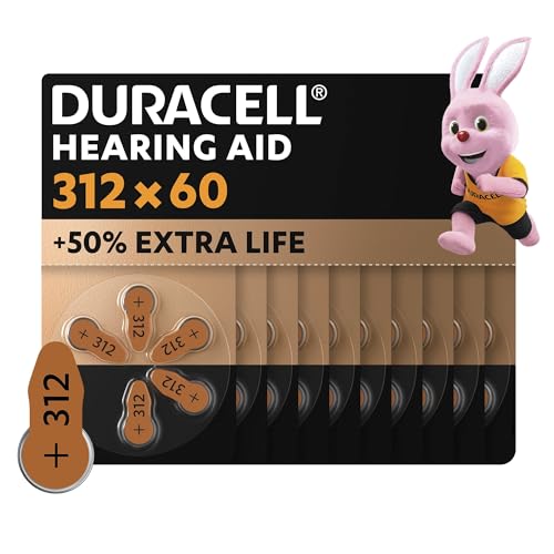 Duracell Hörgerätebatterien Größe 312, 60er Pack [Amazon exclusive] von Duracell