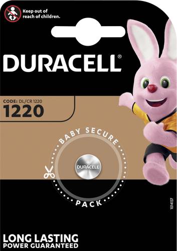 Duracell Knopfzelle CR 1220 3V 1 St. 35 mAh Lithium DL1220 von Duracell