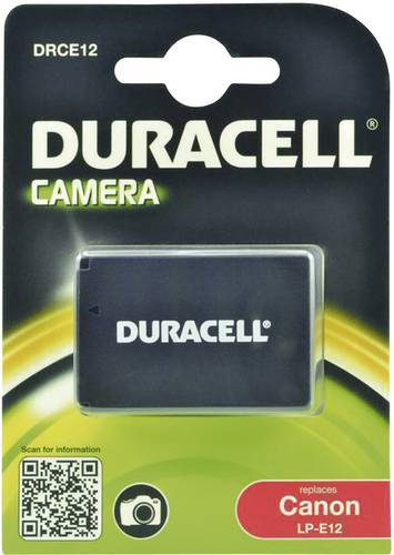 Duracell LP-E12 Kamera-Akku ersetzt Original-Akku (Kamera) LP-E12 7.4V 800 mAh von Duracell