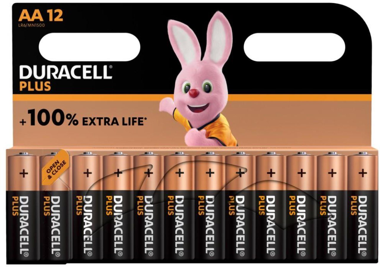 Duracell MN1500 Plus AA 12er Blister Batterie von Duracell