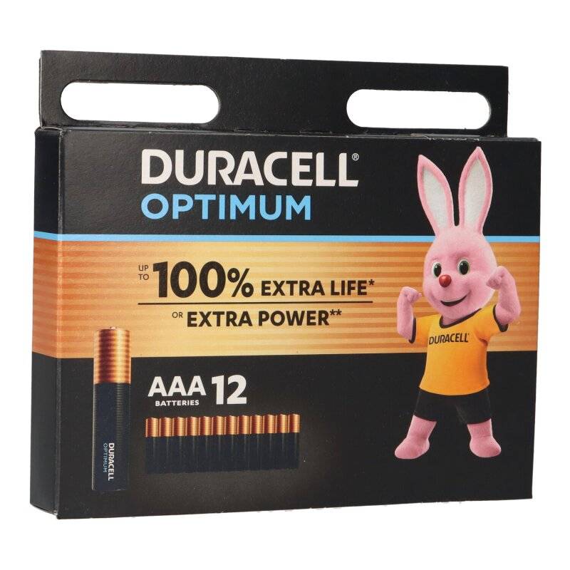 Duracell MN2400 AAA Micro Batterie Optimum 12er Blister von Duracell
