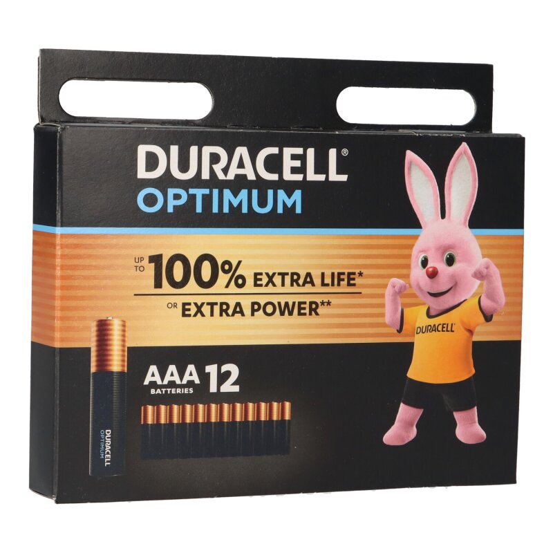 Duracell MN2400 AAA Micro Batterie Optimum 12er Blister Duracell MN2400 AAA Micro Batterie Optimum 12er Blister von Duracell