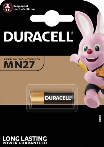 Duracell MN27 Spezial-Batterie 27A Alkali-Mangan 12V 18 mAh 1St. von Duracell