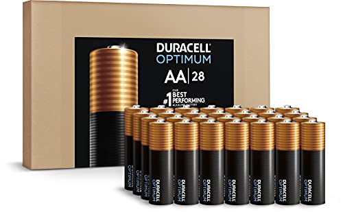Duracell Optimum AA Batterien Lasting Power Double A Batterie, Alkaline AA Ideal für Haushalt und Büro Geräte, 28 Stück von Duracell