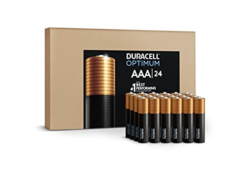 Duracell Optimum AAA Batterien, 24 Stück Pack Triple A Batterie mit Langzeit-Power Alkaline AAA Batterie für Haushalts- und Bürogeräte (Ecommerce Verpackung) von Duracell
