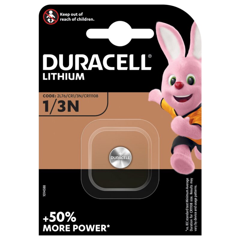 Duracell Photobatterie CR1/3N Lithium 3V / 160mAh von Duracell