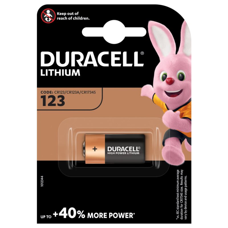 Duracell Photobatterie CR123A Ultra Lithium 3V / 1400mAh Duracell Photobatterie CR123A Ultra Lithium 3V / 1400mAh von Duracell