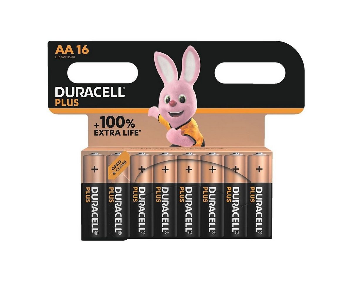 Duracell Plus Batterie, (1.5 V, 32 St), Mignon / AA / LR06 / LR6, 1,5 V, Alkali von Duracell