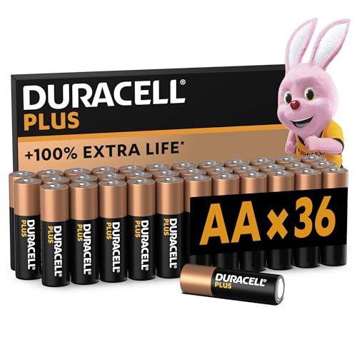 Duracell Plus Batterien AA, 36 Stück, langlebige Power, AA Batterie für Haushalt und Büro [Amazon exclusive] von Duracell