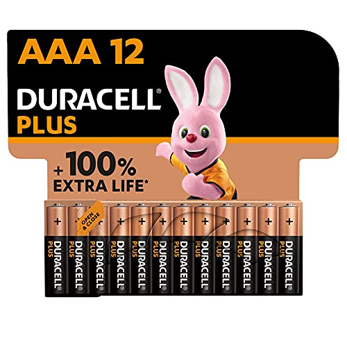 Duracell Plus Batterien AAA, 12 Stück, langlebige Power, AAA Batterie für Haushalt und Büro von Duracell