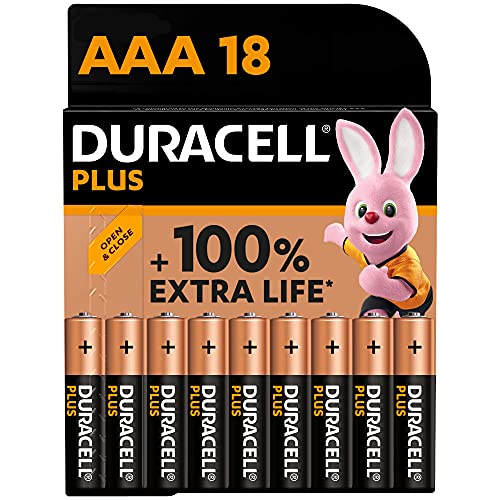 Duracell Plus Batterien AAA, 18 Stück, langlebige Power, AAA Batterie für Haushalt und Büro [Amazon exclusive] von Duracell