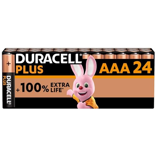 Duracell Plus Batterien AAA, 24 Stück, langlebige Power, AAA Batterie für Haushalt und Büro von Duracell