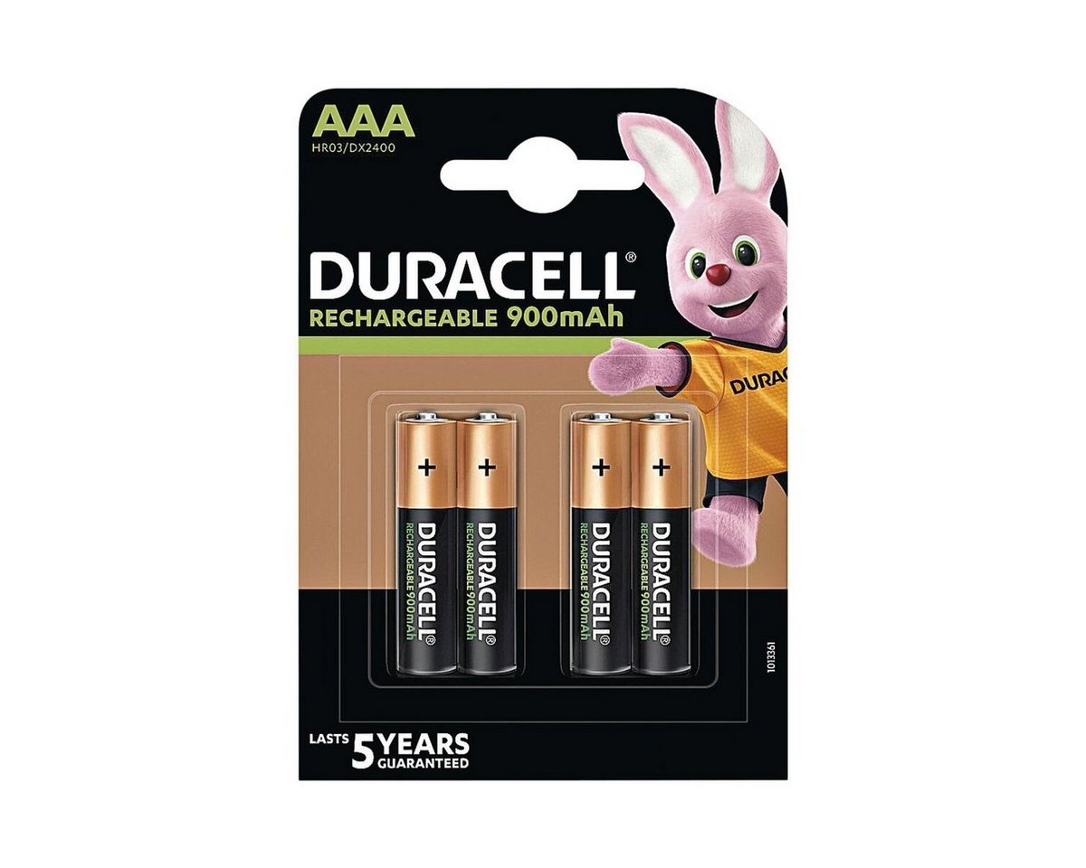 Duracell Precharged Akku (4 St), AAA, mehrere 1000x wiederaufladbar von Duracell