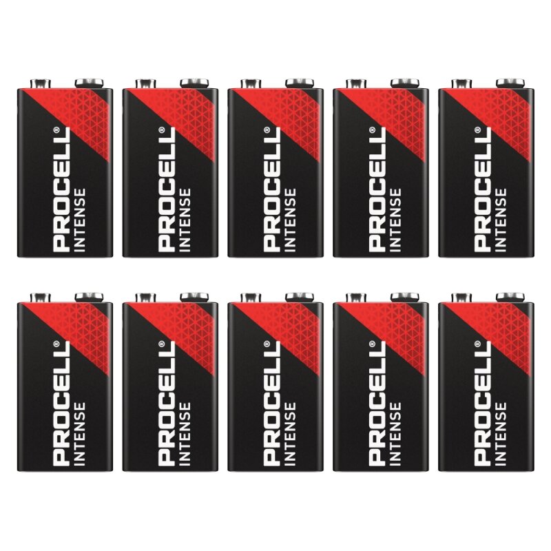 Duracell Procell Intense MN1604 9V-Block 10er Karton Duracell Procell Intense MN1604 9V-Block 10er Karton von Duracell